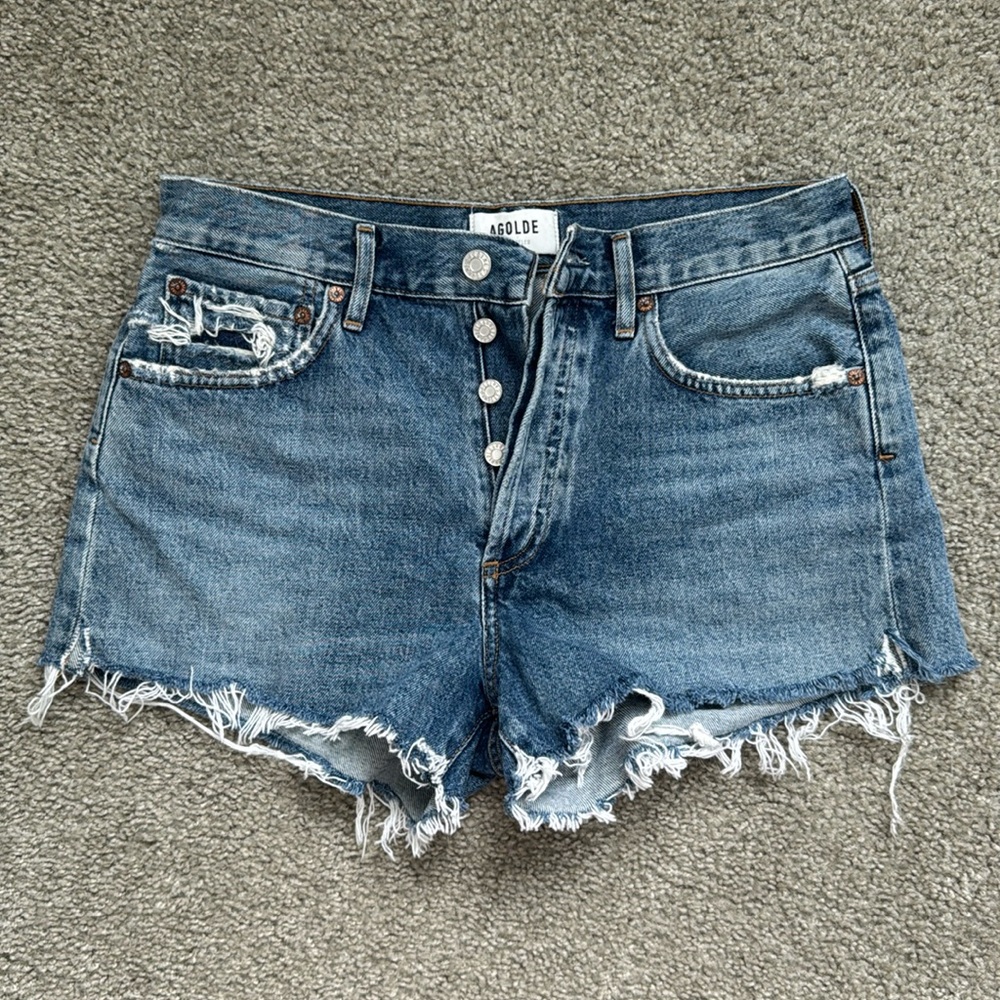 Agolde Parker Vintage Cut Off Short in Lowkey 26